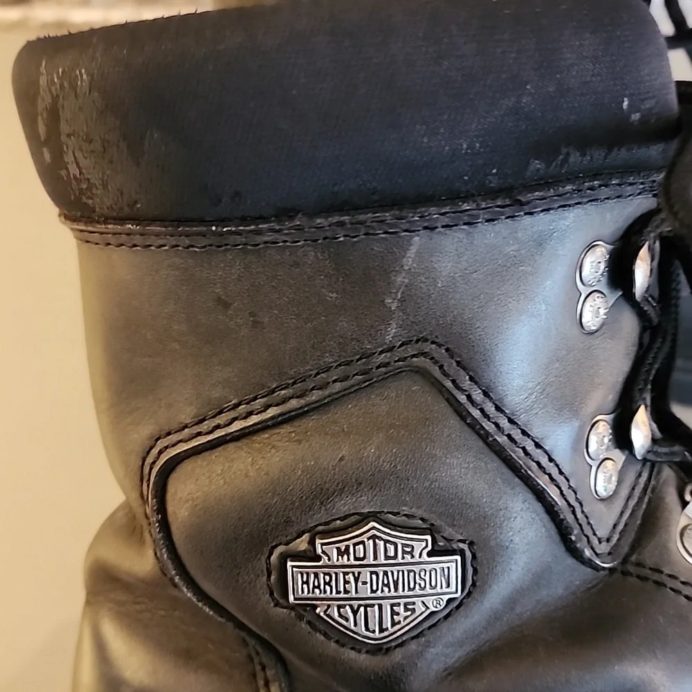 Harley-Davidson Men's Black Leather Boots